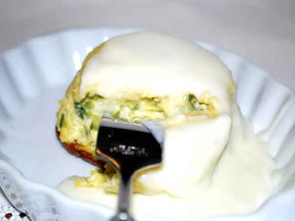 Ricetta Sformatino di zucchine con fonduta di taleggio