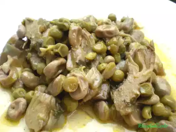 Ricetta Frittedda.... non altro che fave piselli e carciofi!