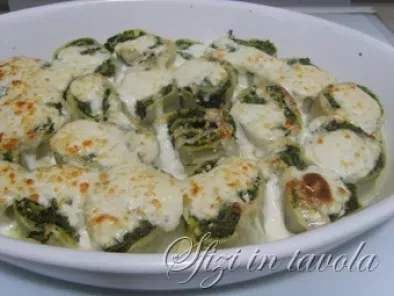 Ricetta Rotoli di pasta con ricotta e spinaci?