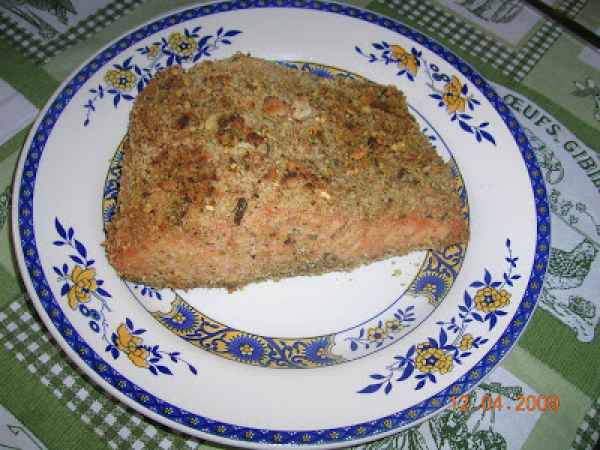 Ricetta Salmone in crosta di pistacchi