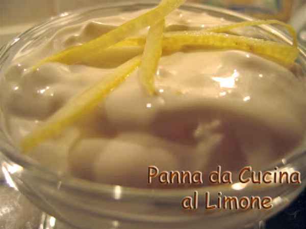 Ricetta Panna da cucina al limone