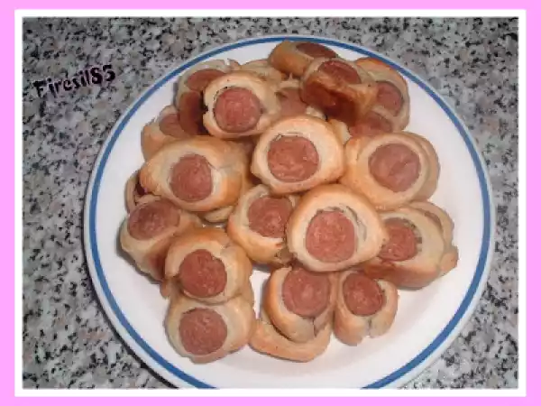 Ricetta Würstel in pasta sfoglia in 10 minuti