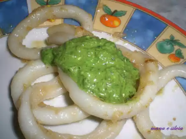 Ricetta Anelli di totano con salsa di sedano e rucola