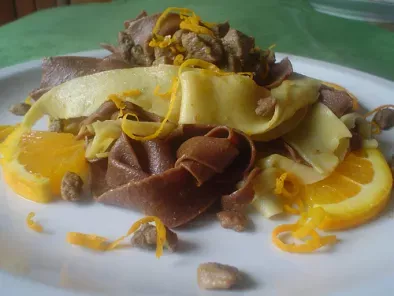 Ricetta Pappardelle al cacao con ragù d'anatra al profumo di arancia