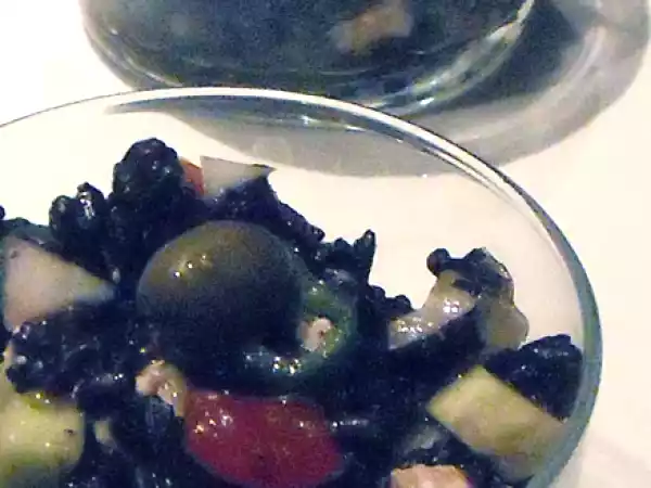 Ricetta Insalata di riso venere alla greca.