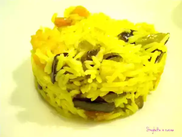 Ricetta Riso basmati al curry con gamberi e melanzane