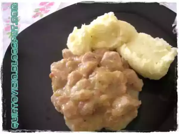 Ricetta Spezzatino con crema di cipolle