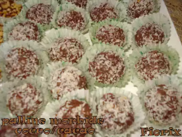 Ricetta Palline morbide cocco/cacao