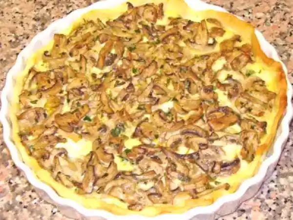 Ricetta Quiche di taleggio, patate e funghi