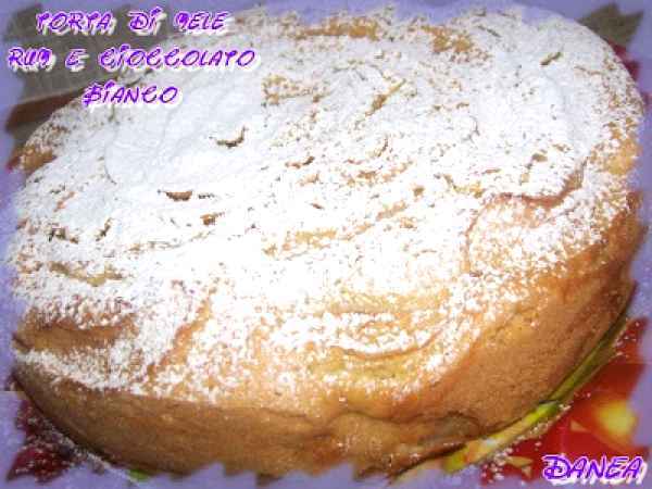 Ricetta Torta di mele, rum e cioccolato bianco