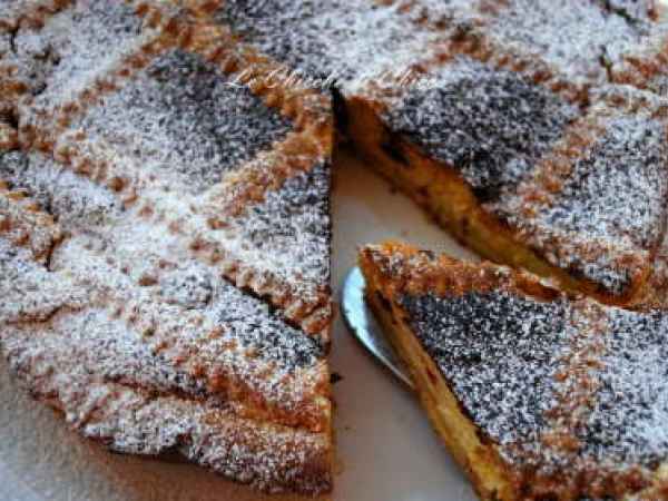 Crostata di ricotta con zenzero e cannella