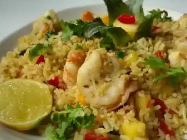 Ricetta Riso ai gamberi.. ( biryam)... india