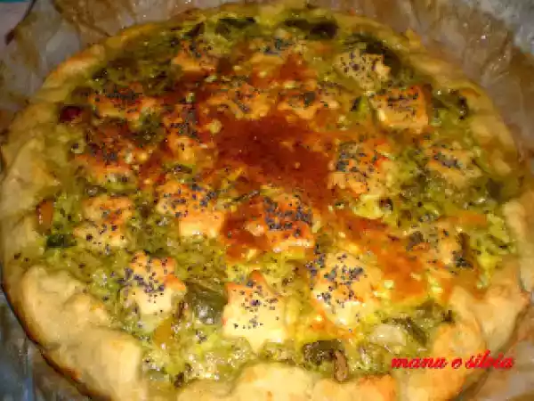 Ricetta Torta di peperoni, asparagi e pesto
