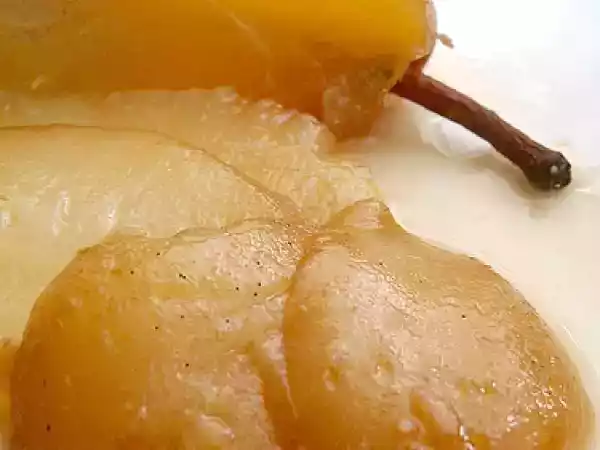 Ricetta Pere alla vaniglia cotte nel vin santo