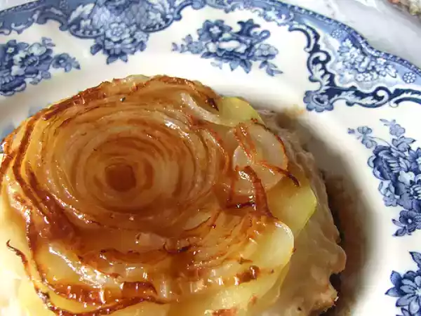 Ricetta Tartes tatin di cipolle e patate