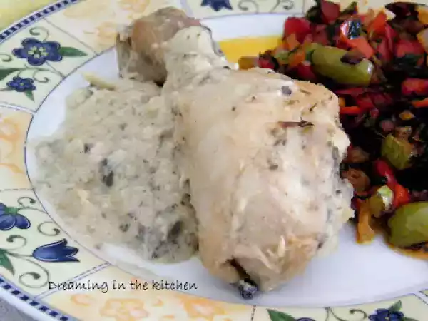 Ricetta Pollo al tahini e verdure
