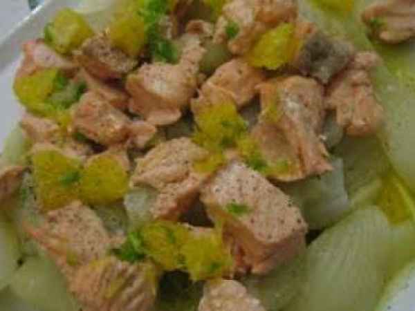 Ricetta Salmone al profumo di arancia al vapore