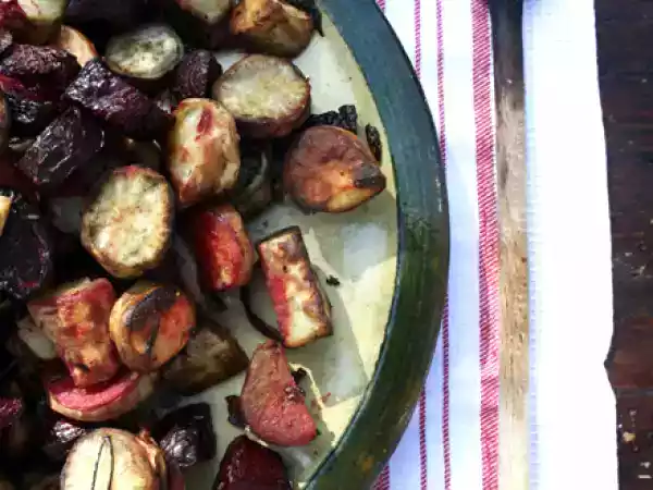 Ricetta Patate dolci e rape rosse al forno
