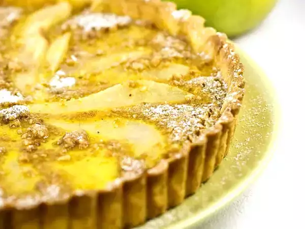 Ricetta Flan di pere (la crostata mandorle e mele è di adriano continisio)