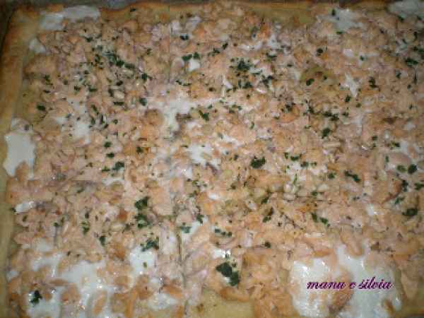 Ricetta Pizza bianca al salmone