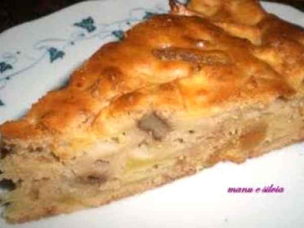 Ricetta Torta di mele, albicocche e noci