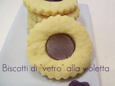 Ricetta Biscotti di vetro alla violetta