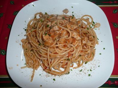 Ricetta Spaghetti al tonno e bottarga