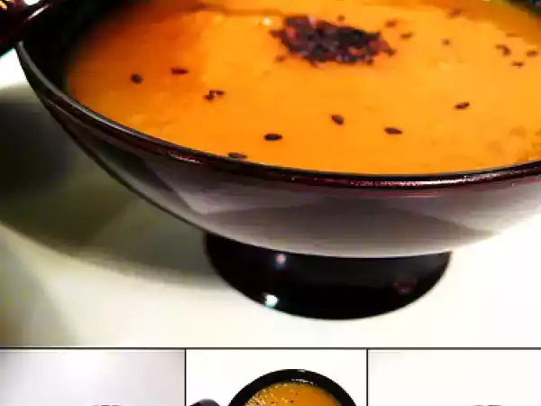Ricetta Crema di zucca con wasabi e sesamo nero
