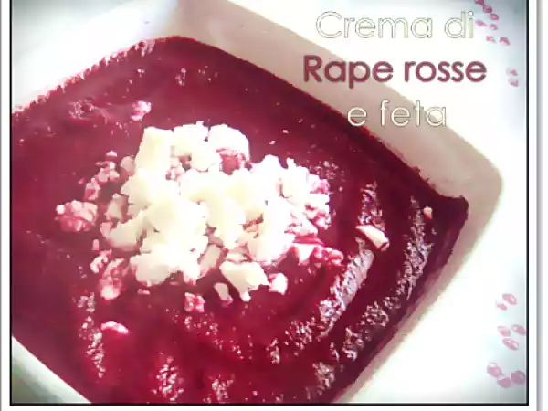 Ricetta Crema di rape rosse e feta