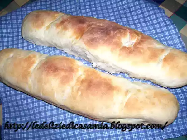 Ricetta Filoni di pane o meglio le ''baguette di federica''