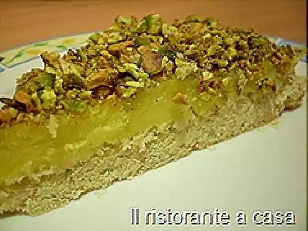 Ricetta Crostata alla crema di limone e pistacchi