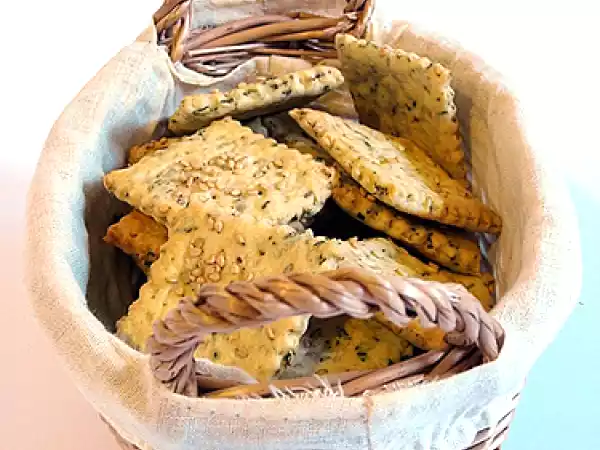 Ricetta Crackerini al sesamo, timo e limone