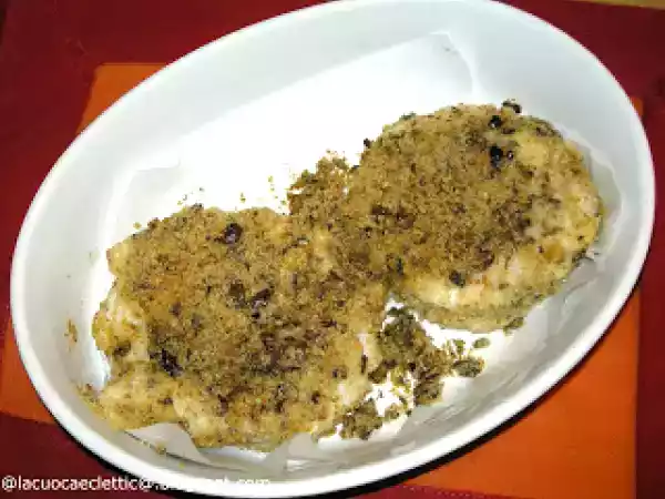 Ricetta Tranci di rana pescatrice gratinati, al profumo di zenzero