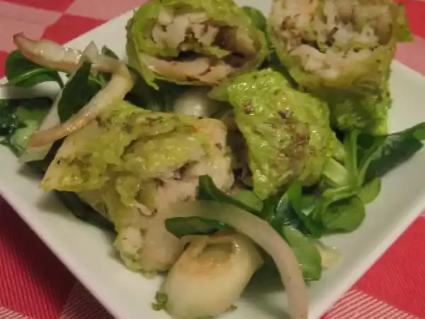 Ricetta Involtini di merluzzo con olio aromatizzato alle noci e pistacchi secondo ?dolcipensieri?