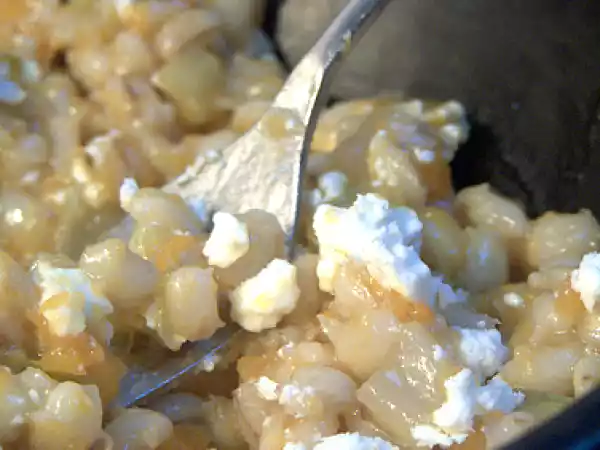 Ricetta Orzo risottato alla zucca e feta e zenzero