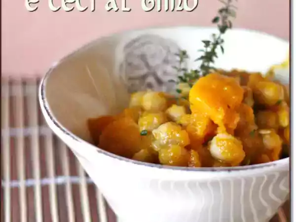 Ricetta Stufato di zucca e ceci al timo
