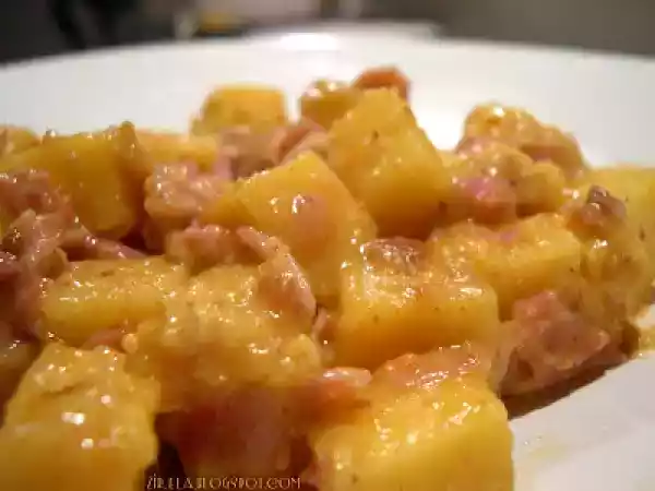 Ricetta Polenta pasticciata con pancetta