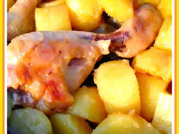 Ricetta Coscette di pollo alla birra con patate