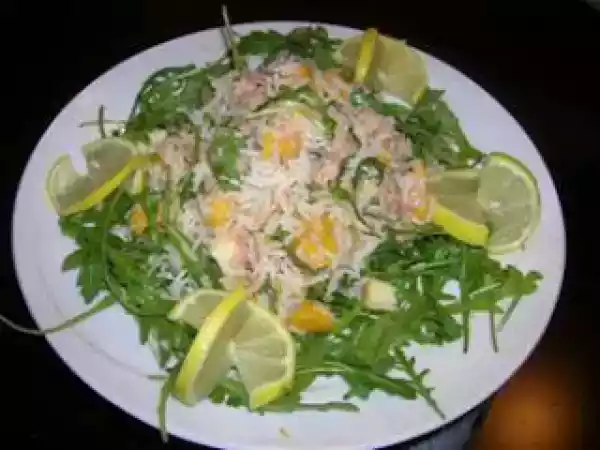 Ricetta Insalata di riso con mango e rucola