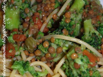 Ricetta Vermicelli con salsa di broccoli e lenticchie