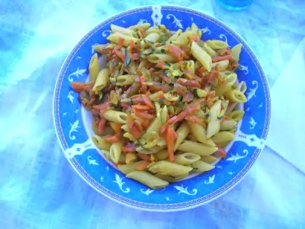 Ricetta Pennette zucchine, carote e zafferano