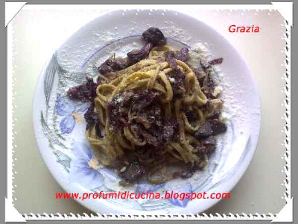 Ricetta Tagliatelle di grano saraceno con radicchio