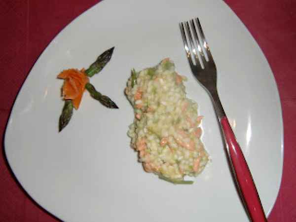 Ricetta Risotto salmone e asparagi