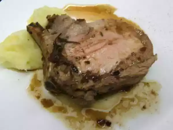 Ricetta Carré di maialino glassato al forno con purè di patate