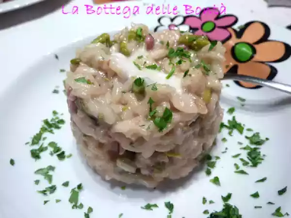 Ricetta Risotto asparagi salsiccia e bufala