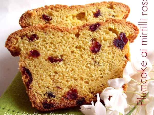 Ricetta Plumcake ai mirtilli rossi