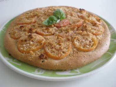 Ricetta Pizza integrale con pomodori e pecorino