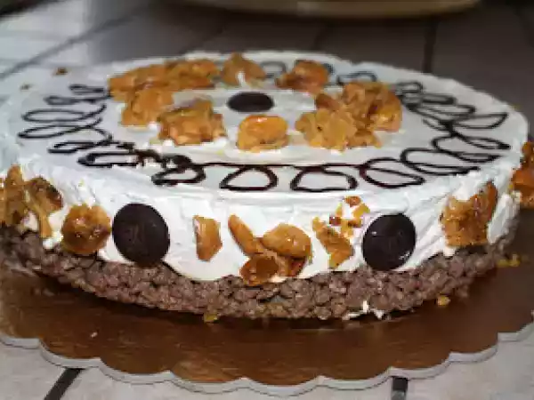 Ricetta Semifreddo al riso soffiato e croccante di arachidi