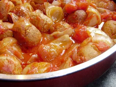 Ricetta Polpettine in salsa piccante con cipolle