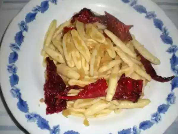 Ricetta Cavatelli con peperoni cruschi e mollica